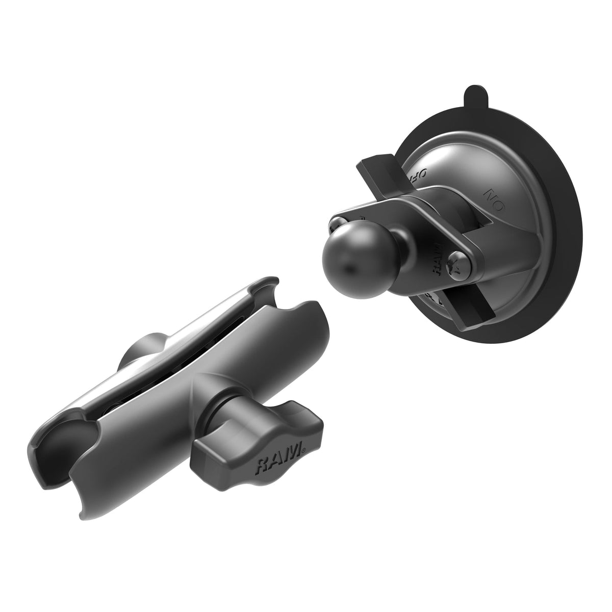 RAM® Twist-Lock™ Suction Cup Base with Double Socket Arm – additional supplier image