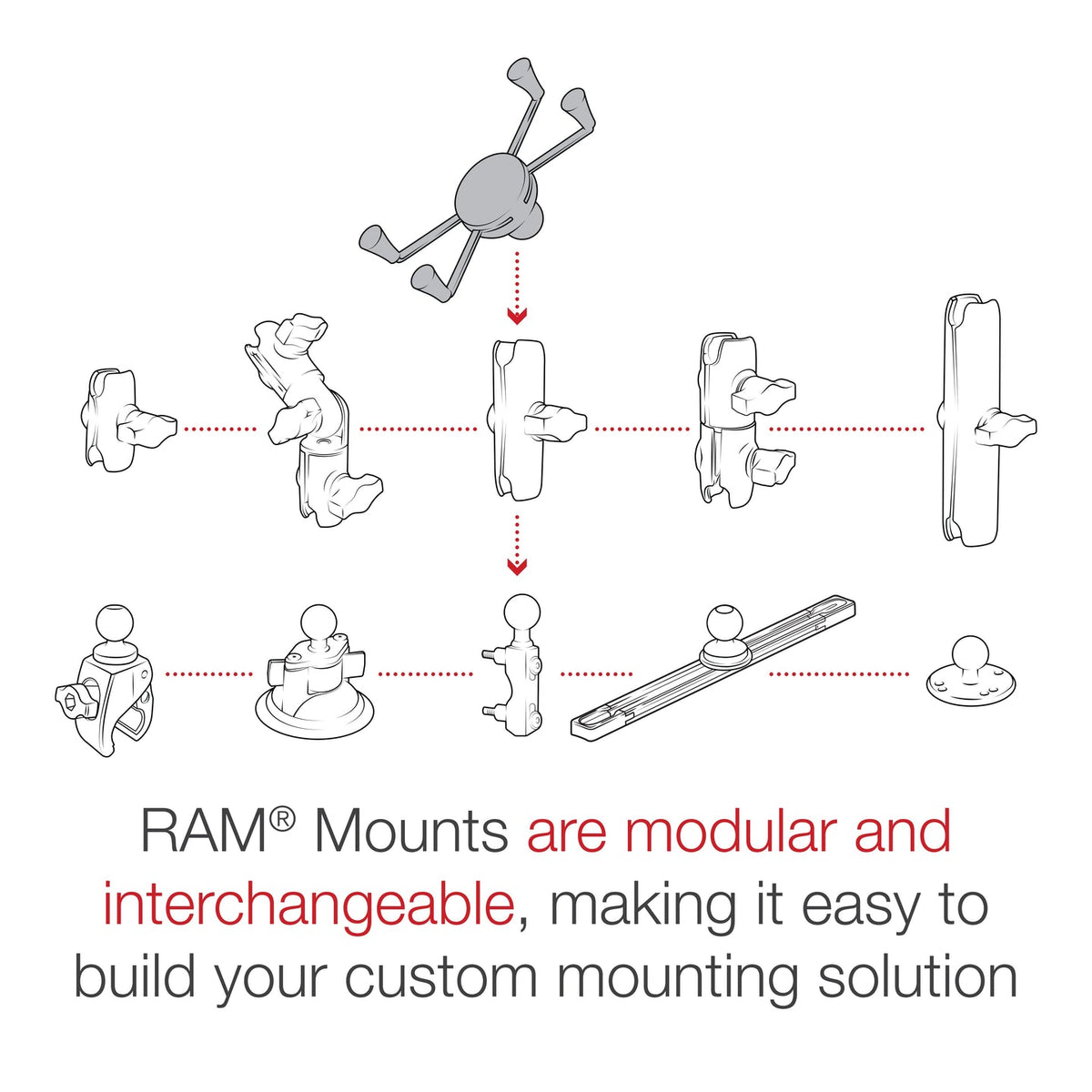 RAM® X-Grip® Large Phone Holder with Ball - B Size – additional supplier image