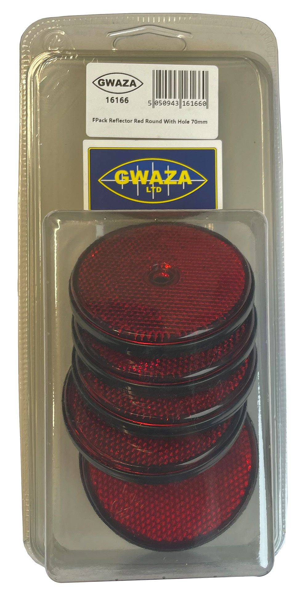 FPack Reflector Red Round With Hole 70mm (6)