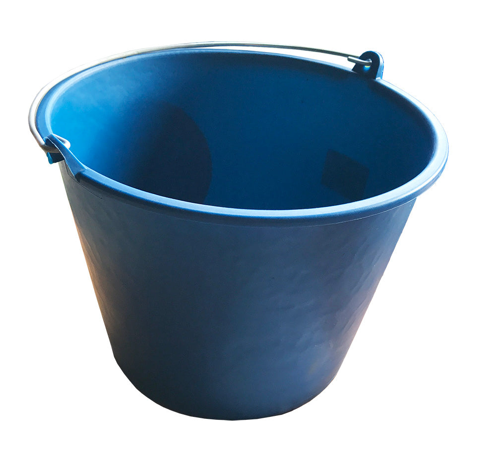 Hoof Proof Bucket - 5 Litre, Blue with Handle