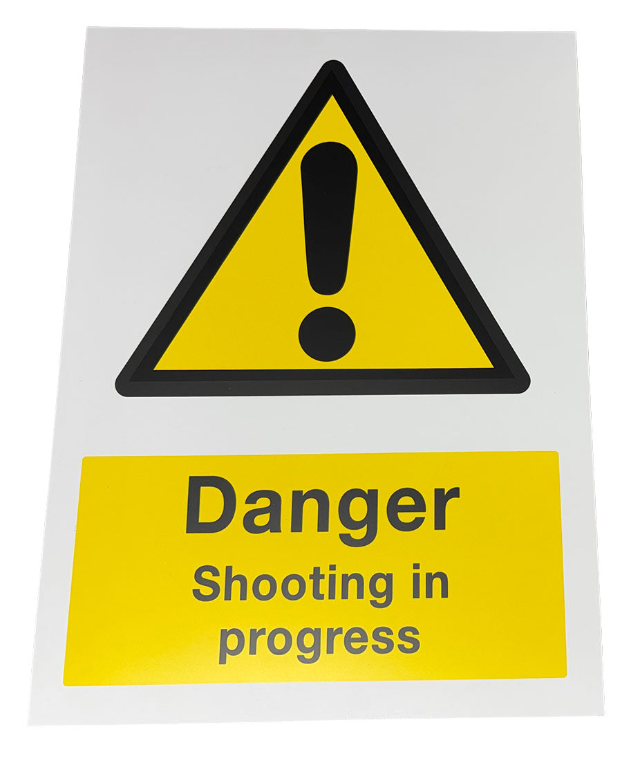 Sign Danger Shooting In Progress 400 x 300mm