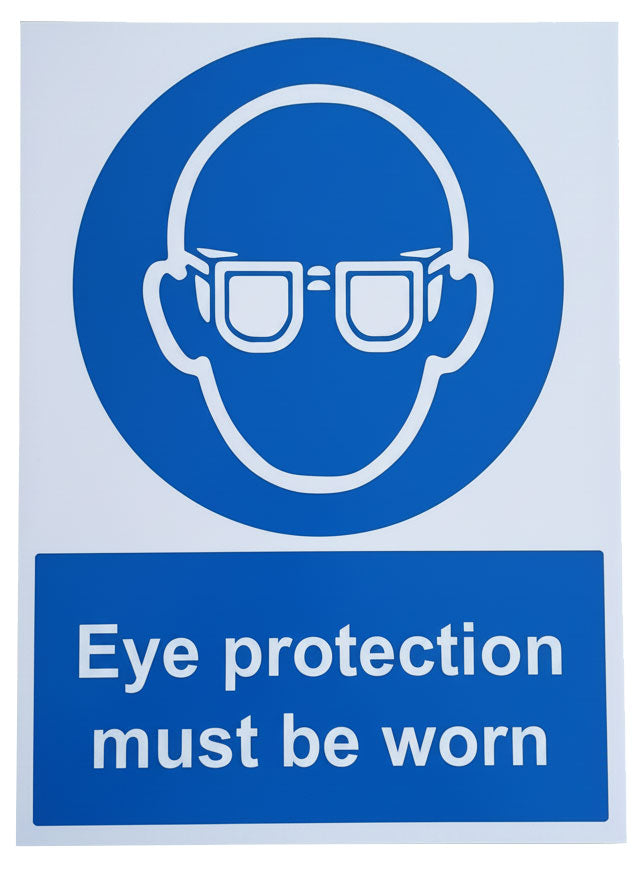 Sign Eye Protection Must Be Worn 400 x 300mm