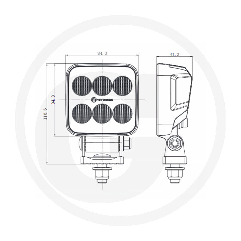 LED work light - Far-reaching illumination