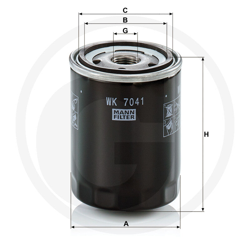 MANN FILTER WK7041 Fuel Filter additional view