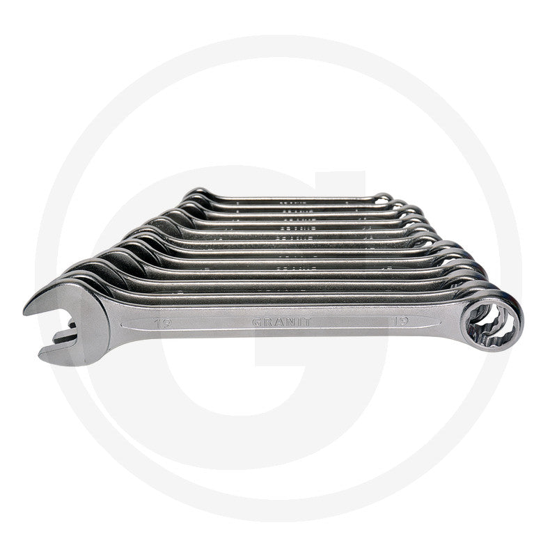 GRANIT BLACK EDITION Combination spanner set, 8-19 mm