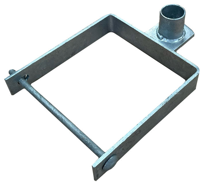 Gate Square Post Hanger 7" Bottom for Metal Gates