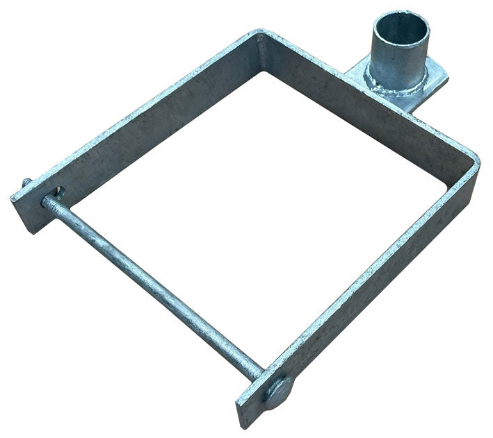 Gate Square Post Hanger 8" Bottom for Metal Gates