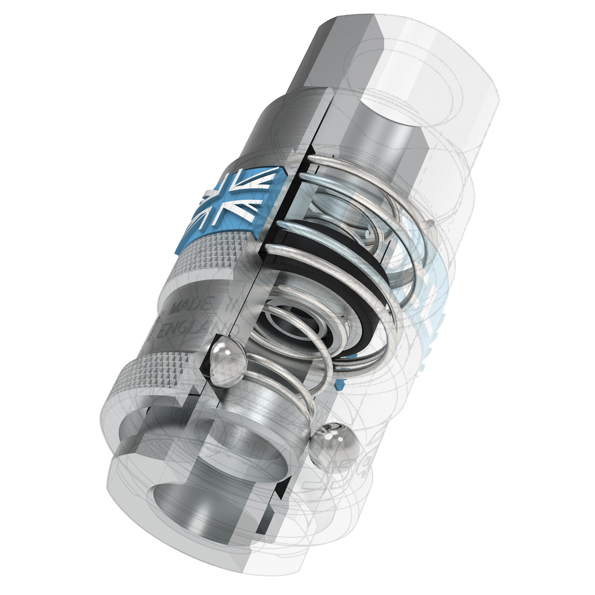 PCL Air Tool Coupling Kit 1/4"BSPT 3pc – additional supplier image