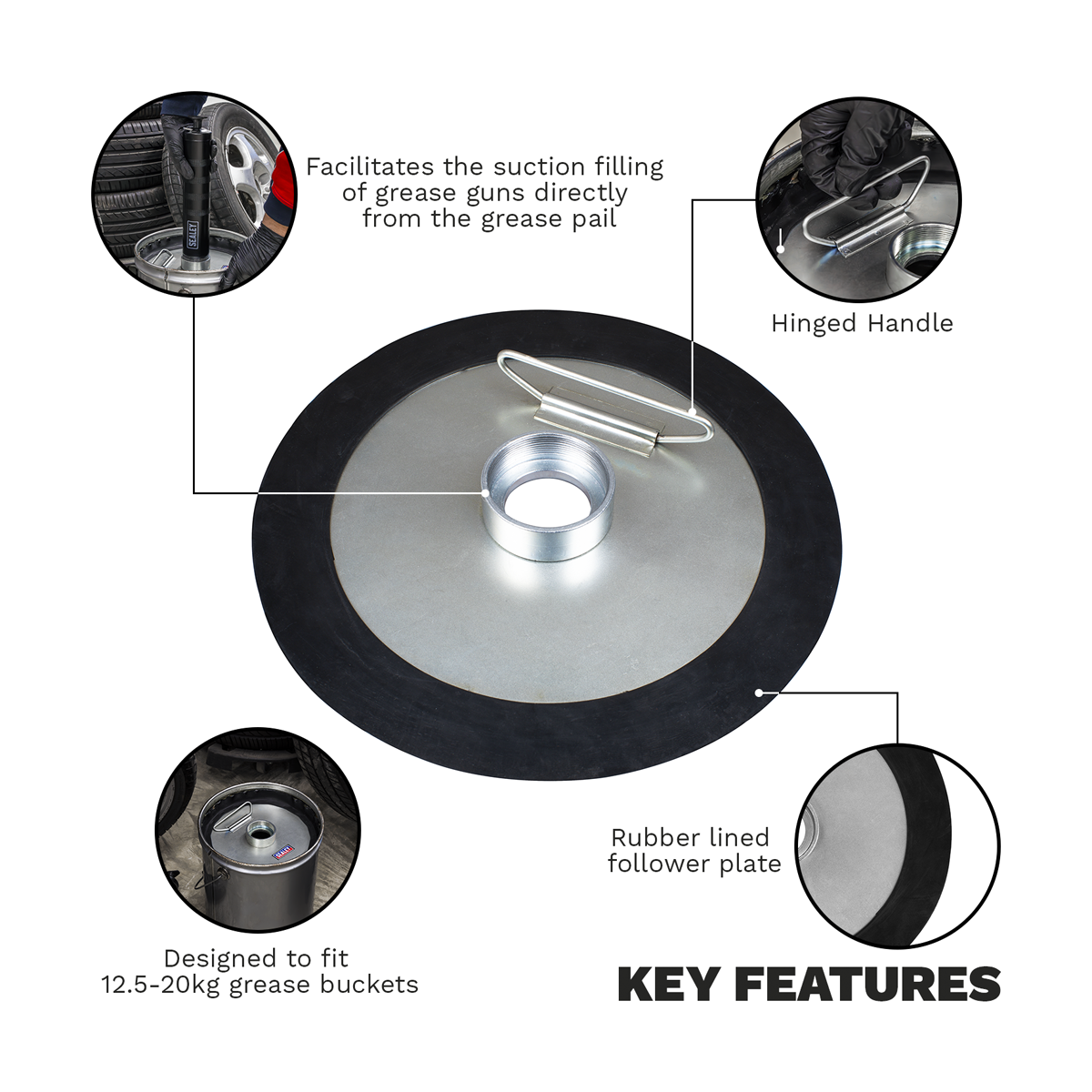 Bulk Fill Follower Plate For Grease Guns – additional supplier image