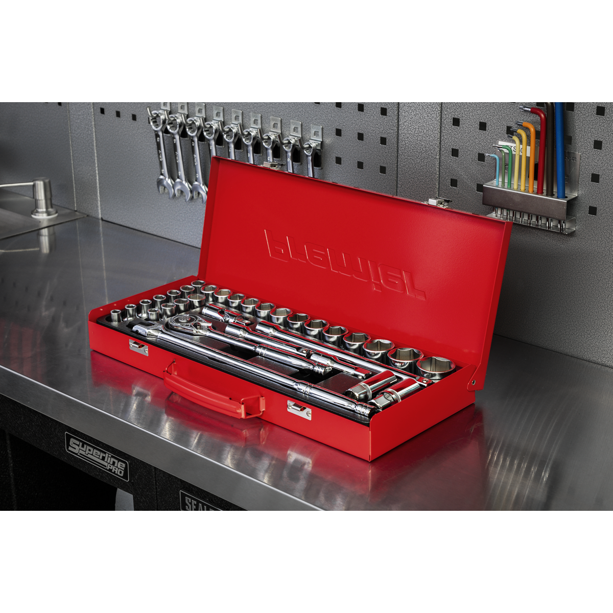 Premier Metric/Imperial Socket Set 1/2"Sq Drive 32pc – additional supplier image