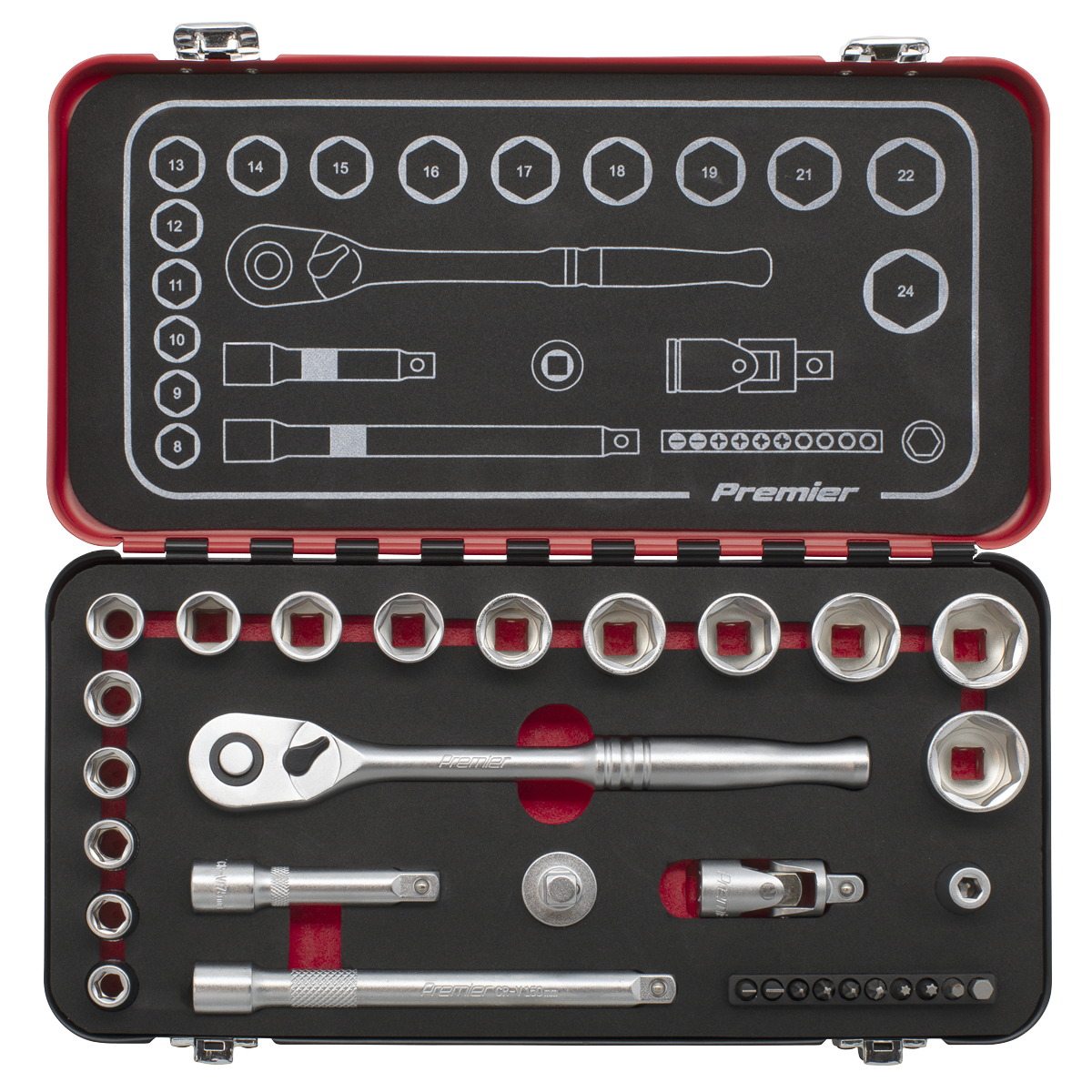 Premier Platinum Socket Set 3/8"Sq Drive 31pc – additional product view 8