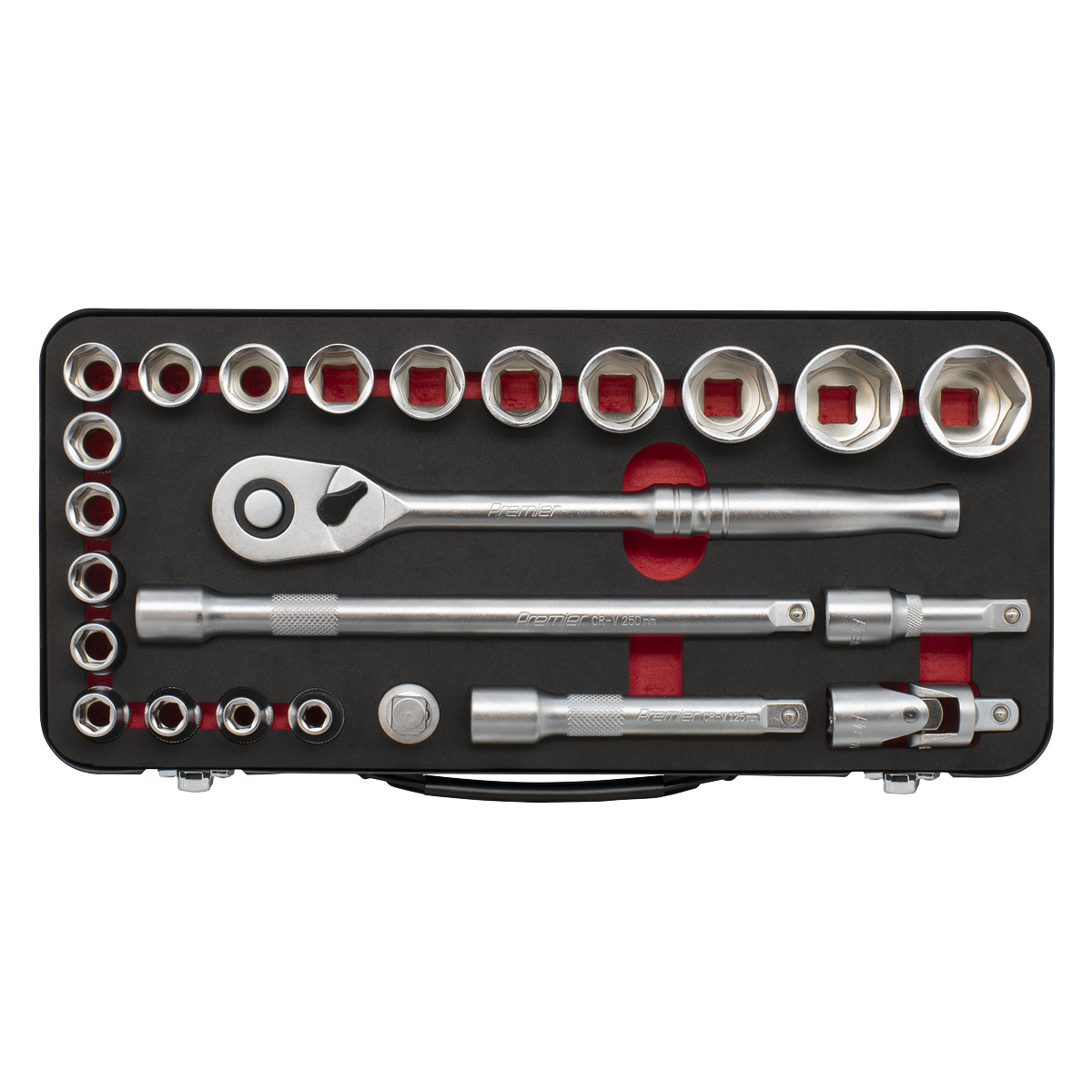Premier Platinum Socket Set 1/2"Sq Drive 24pc – additional product view 2