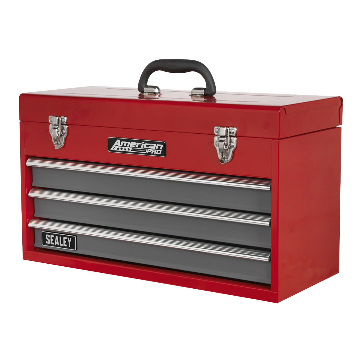 American PRO® Tool Chest 3 Drawer - Red/Grey – additional supplier image