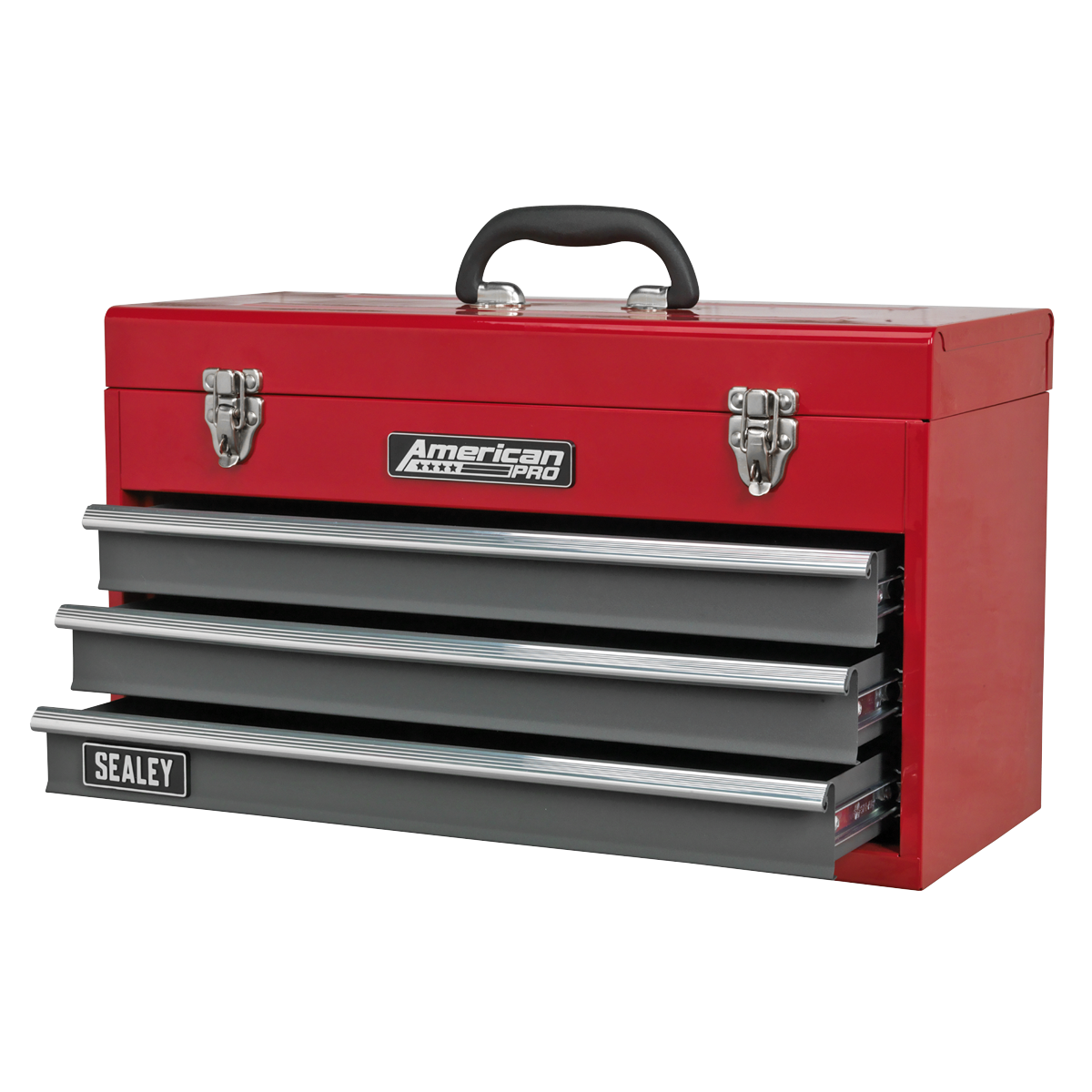 American PRO® Tool Chest 3 Drawer - Red/Grey – additional supplier image