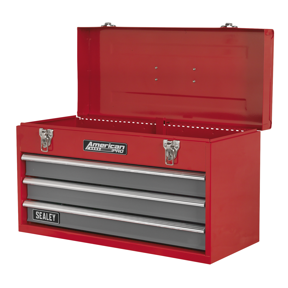 American PRO® Tool Chest 3 Drawer - Red/Grey – additional supplier image