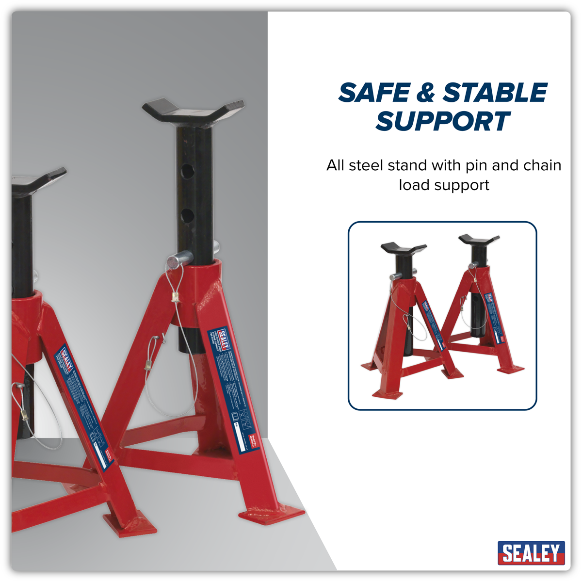 Axle Stands (Pair) 5 Tonne Capacity per Stand – additional product view 7