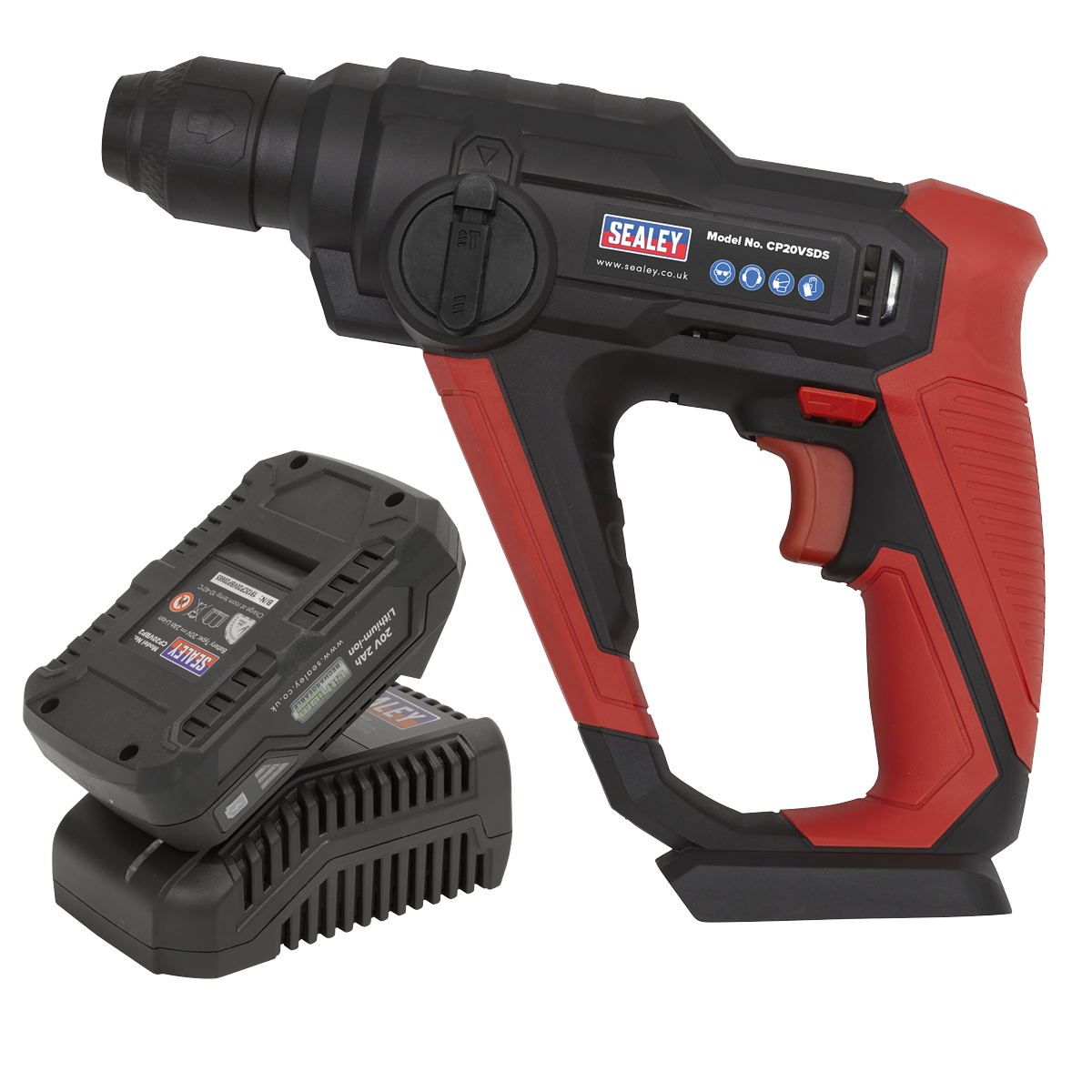Sealey SV20 Series SDS Plus Cordless Rotary Hammer Drill Kit 20V 2Ah – additional supplier image