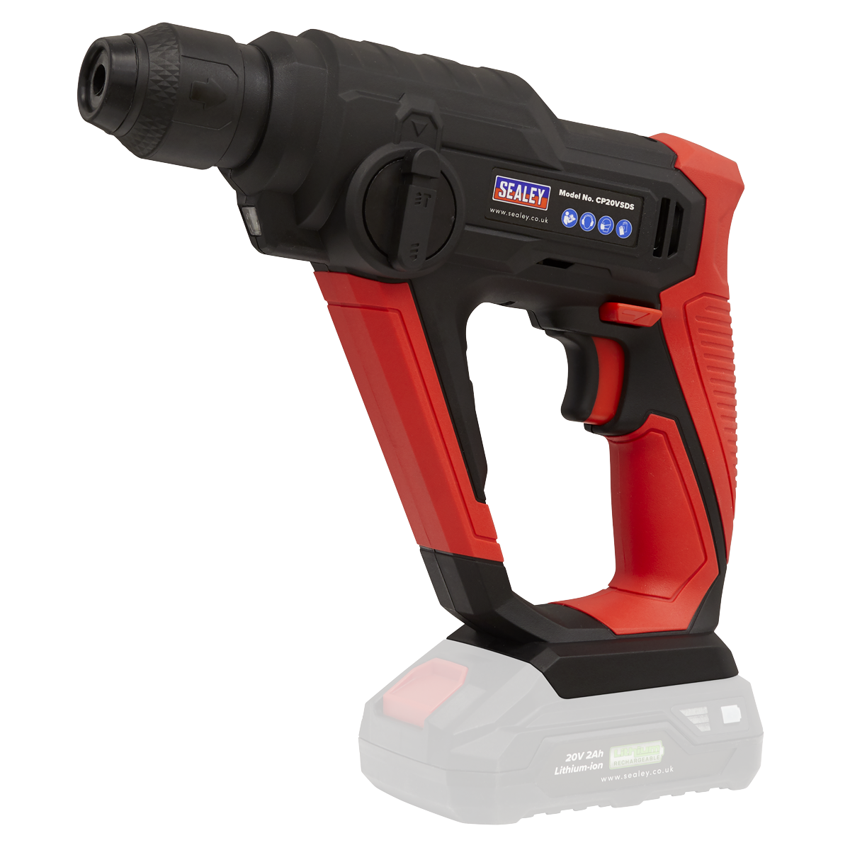 Sealey SV20 Series SDS Plus Cordless Rotary Hammer Drill Kit 20V 2Ah – additional supplier image