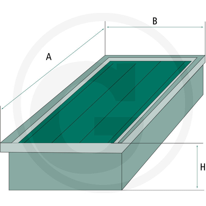 MANN FILTER C48140 Cab Air Filter dimensional drawing