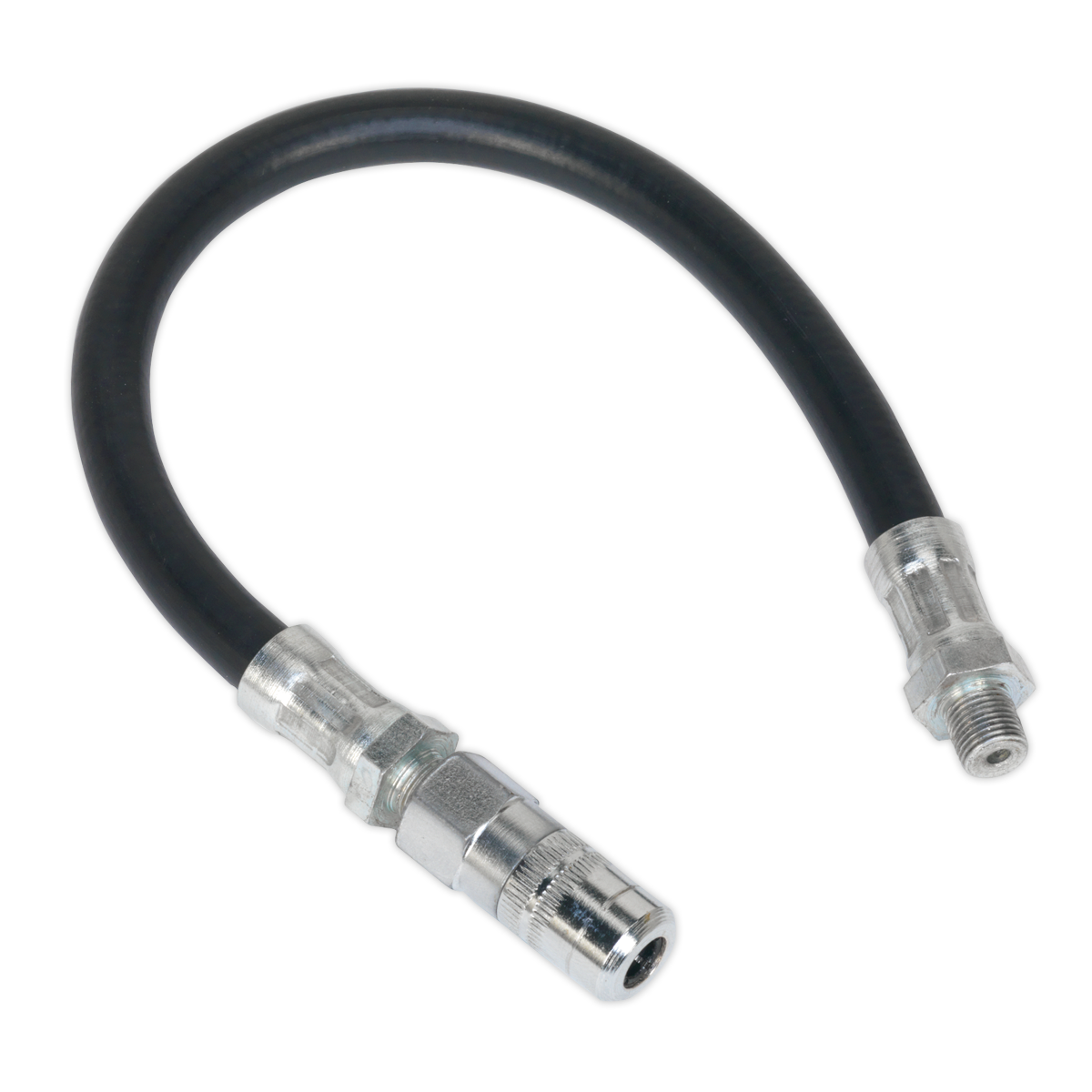 Flexible Rubber Grease Gun Delivery Hose with 4-Jaw Connector 300mm 1/8"BSP Gas