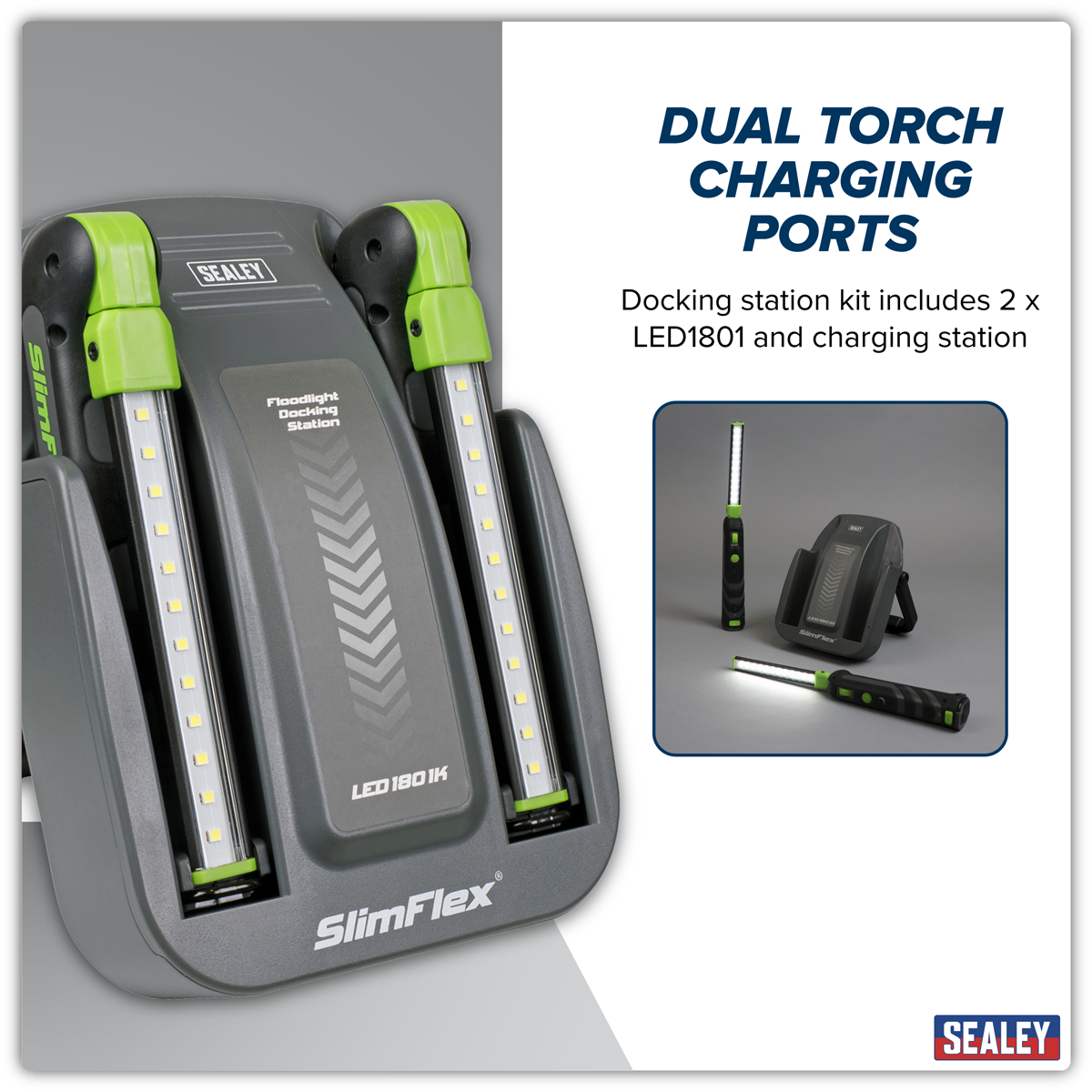 Rechargeable Floodlight/Folding Inspection Light Docking Station Kit – additional product view 15