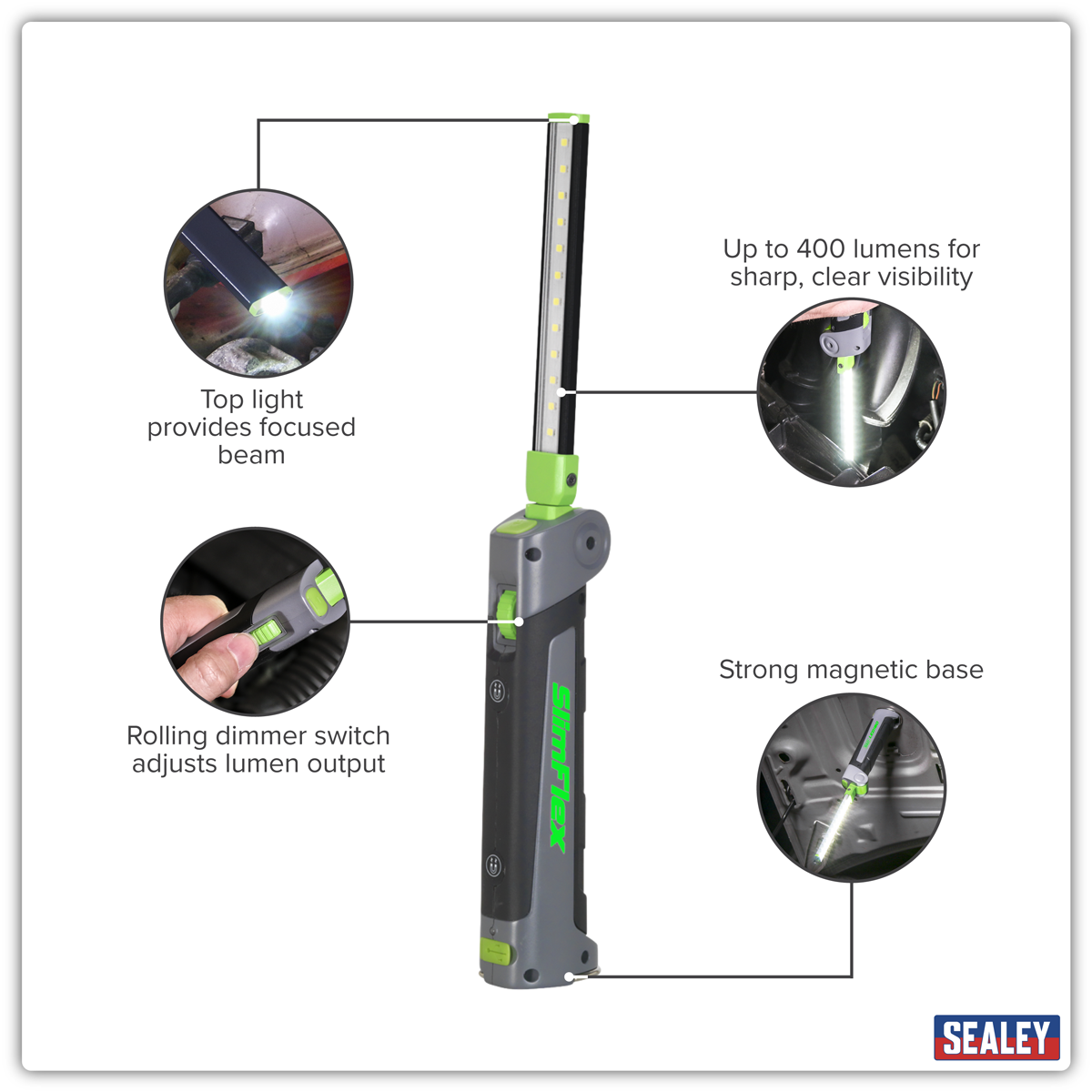 Rechargeable Slim Folding Inspection Light 4W & 1W SMD LED – additional product view 22