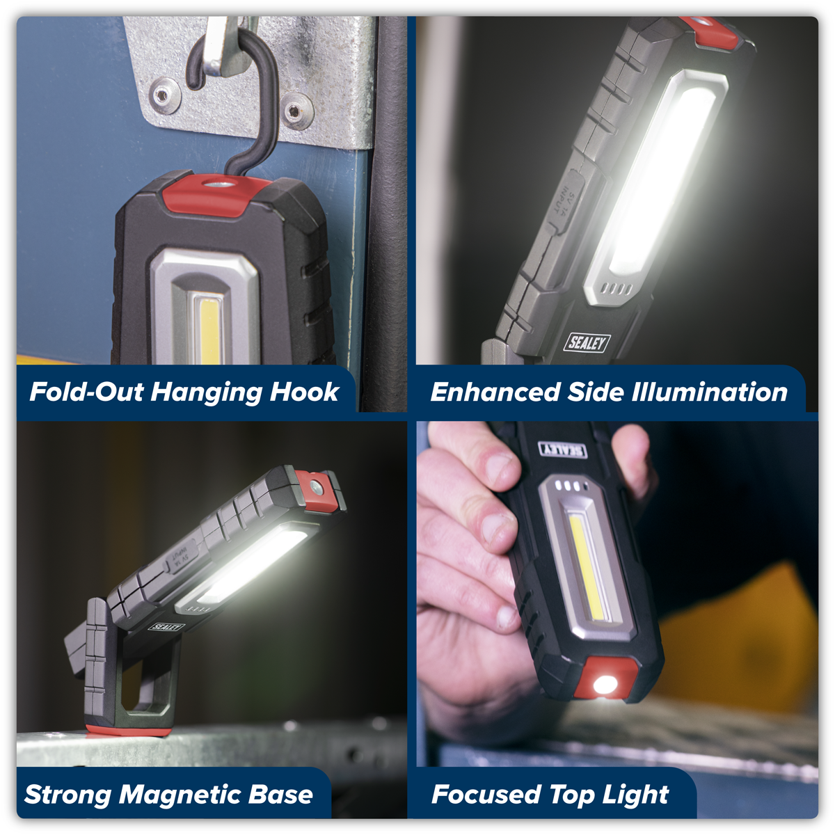 Wireless Rechargeable Inspection Light 5W COB & 1W SMD LED – additional product view 12