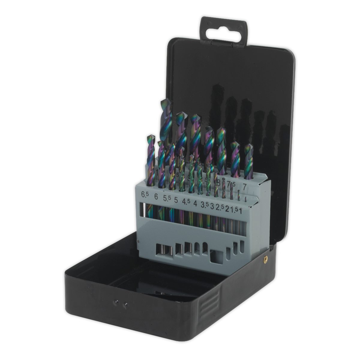 Siegen HSS Edge Ground Drill Bit Set 19pc - DIN 338 additional view