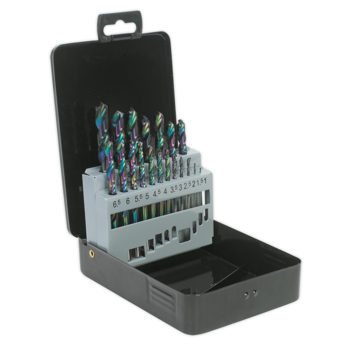 Siegen HSS Edge Ground Drill Bit Set 19pc - DIN 338