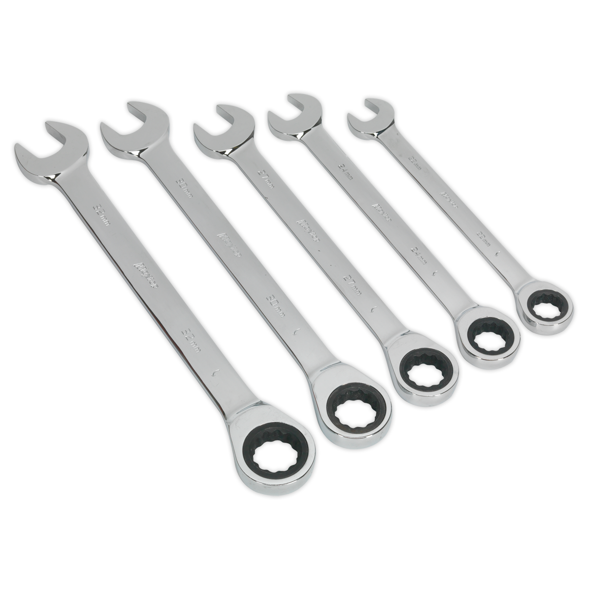 Siegen Combination Ratchet Spanner Set 5pc