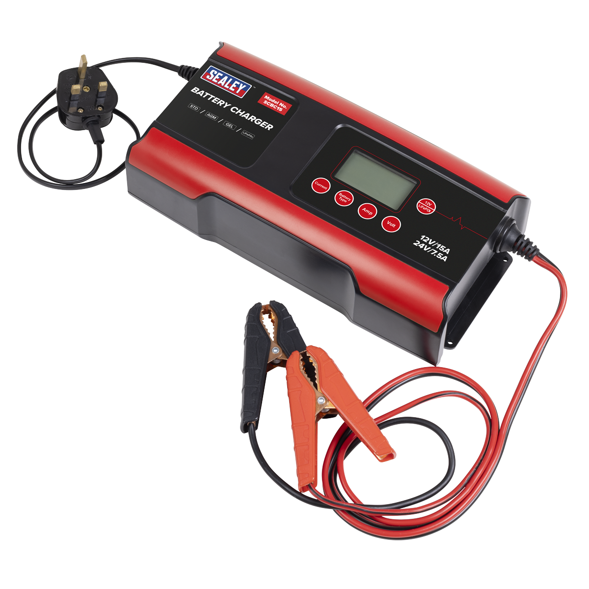 12/24V Compact Smart Battery Charger & Maintainer 15A – additional product view 3