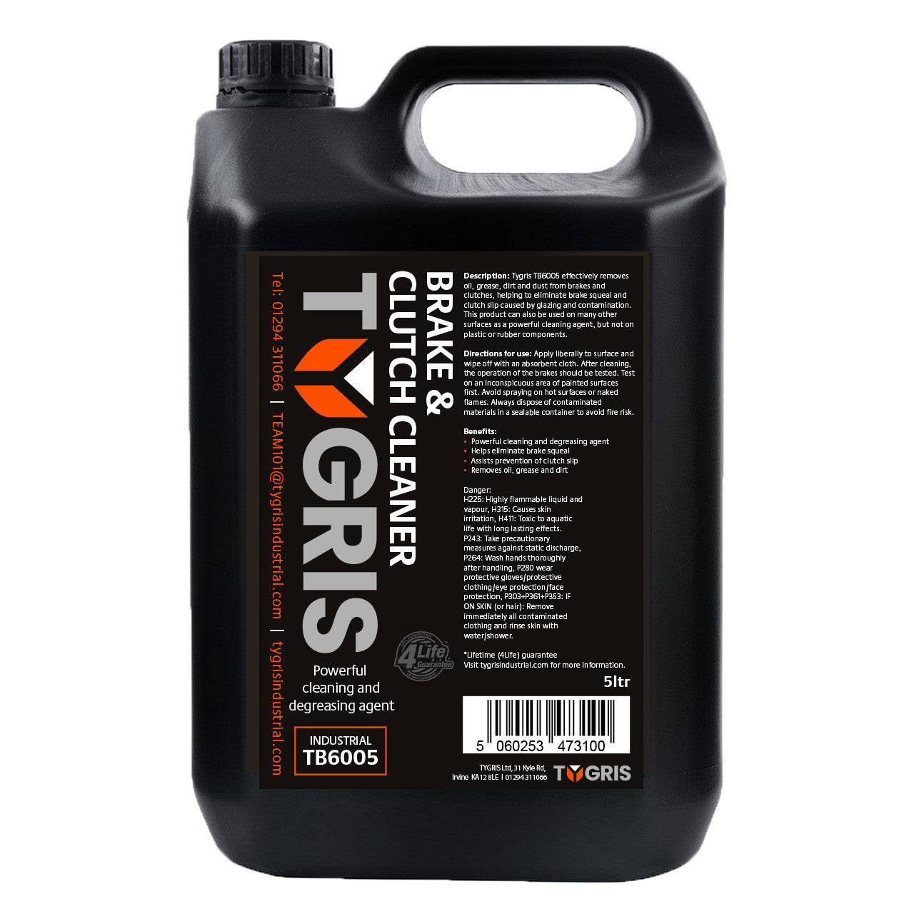 TYGRIS Brake & Clutch Cleaner (5L) – TB6005