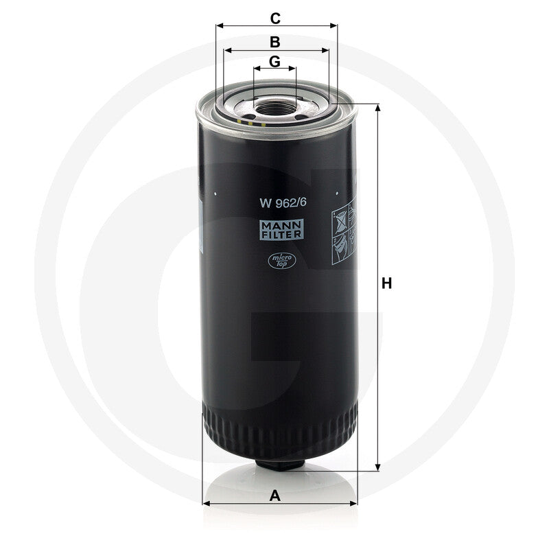 MANN FILTER W962/6 Engine Oil Filter