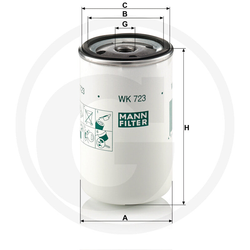 MANN FILTER WK723 Fuel Filter