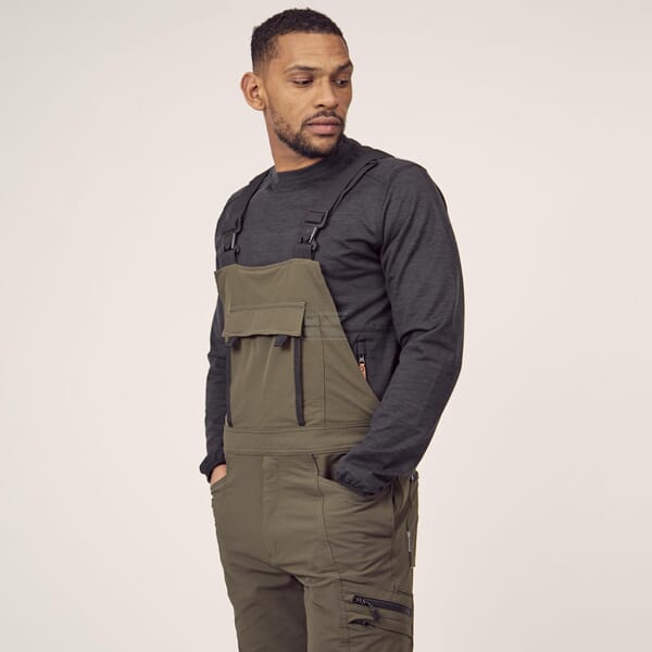 Kramp 4 Way Stretch Bib & Brace Overalls – Olive