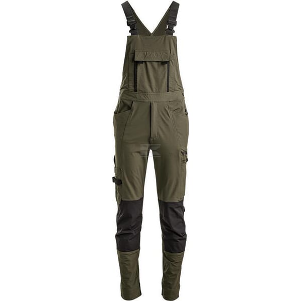Kramp 4 Way Stretch Bib & Brace Overalls – Olive