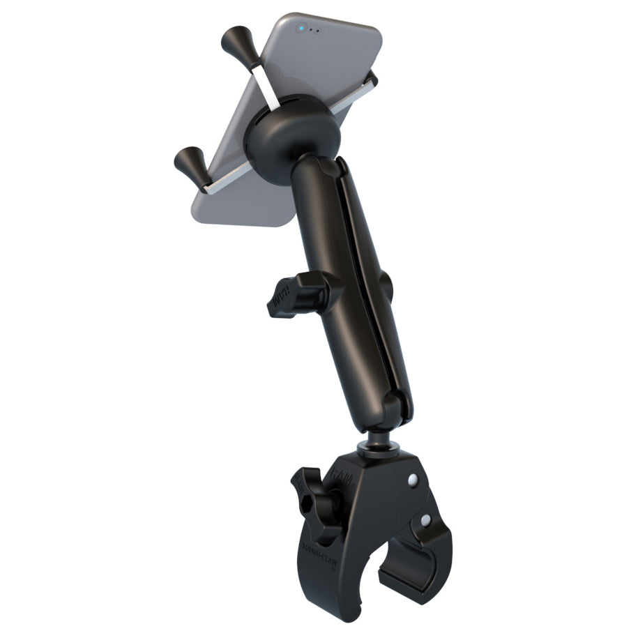 RAM® X-Grip® Phone Mount with RAM® Tough-Claw™ Small Clamp Base - Long