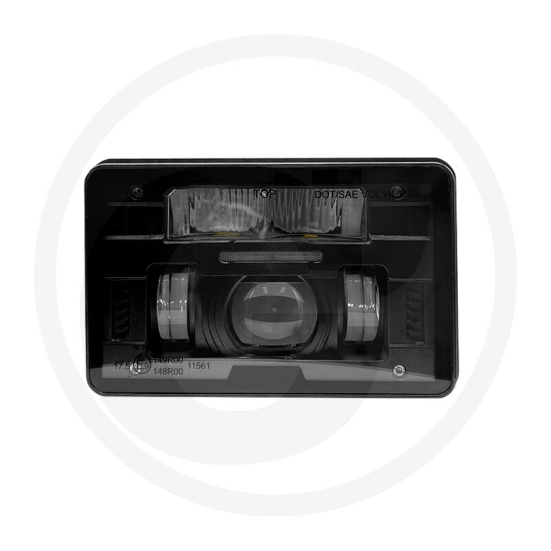 GRANIT LED main headlight, rectangular black, part 12264576