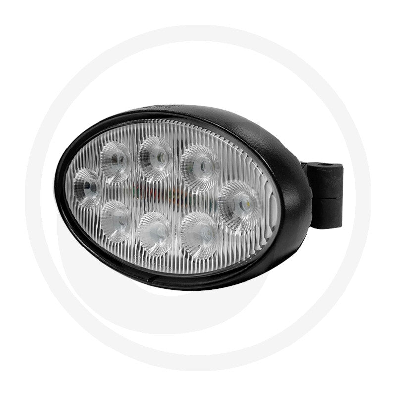 56W oval LED work light, side view