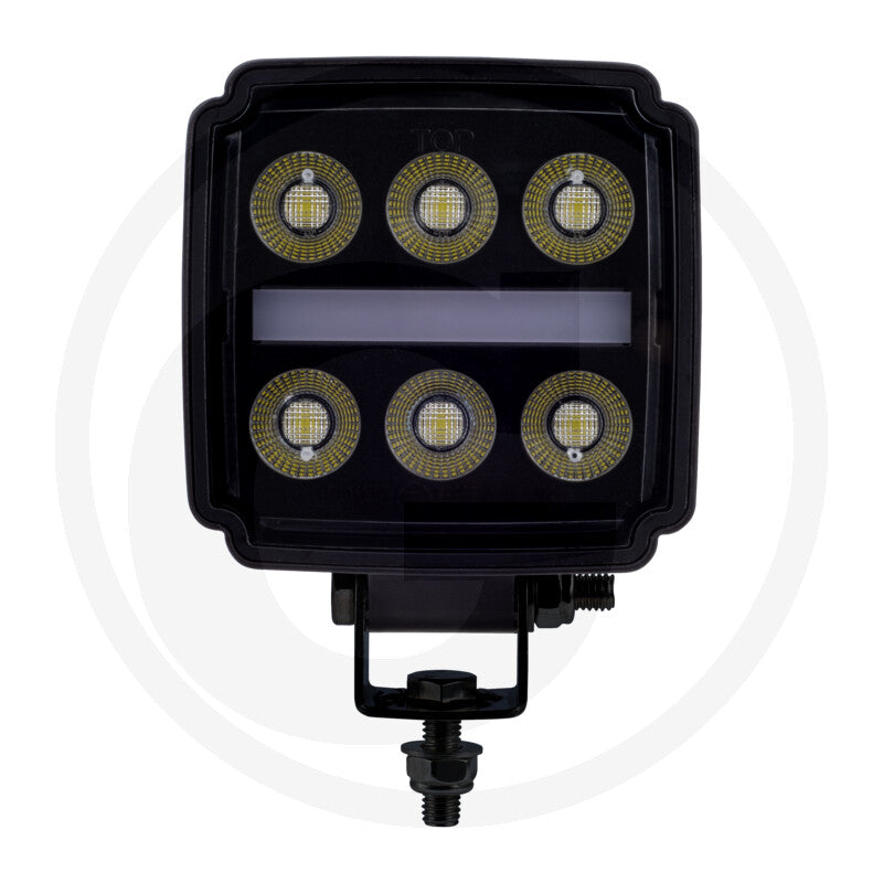 NIGHTSHIFT 40W LED work light with red/white position light, alternate view