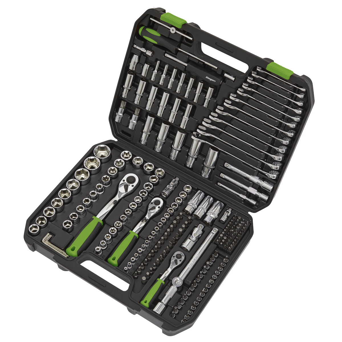 Siegen 219-piece socket set contents