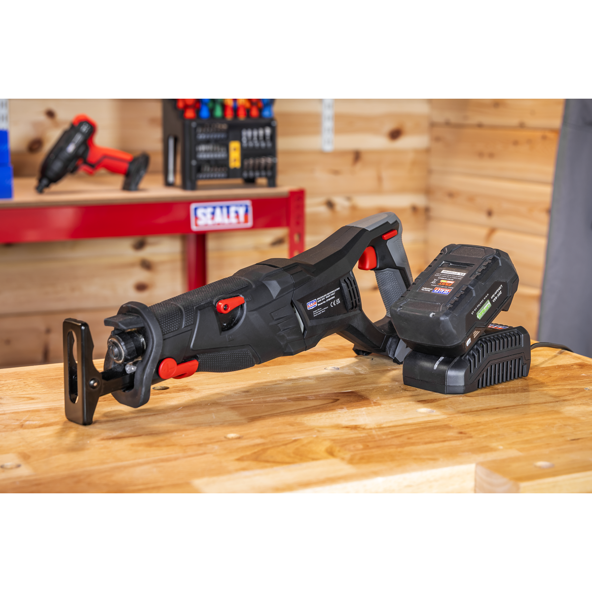 Sealey Premier SV20 Series Brushless Cordless Reciprocating Saw 20V 4Ah Kit – additional supplier image