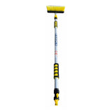 2m Telescopic Water Flow-Through Cleaning Brush with Hose Connection