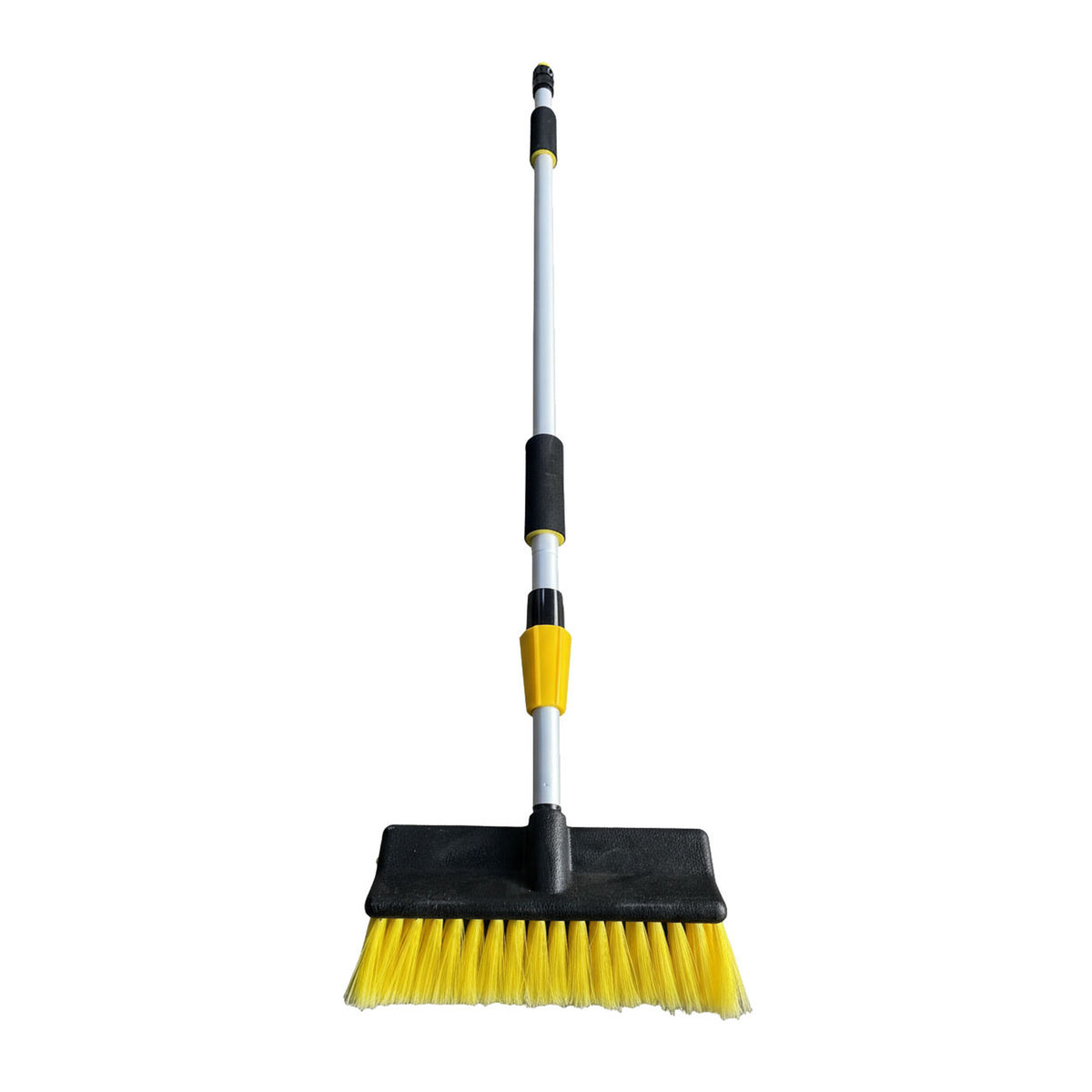 2m Telescopic Water Flow-Through Cleaning Brush with Hose Connection