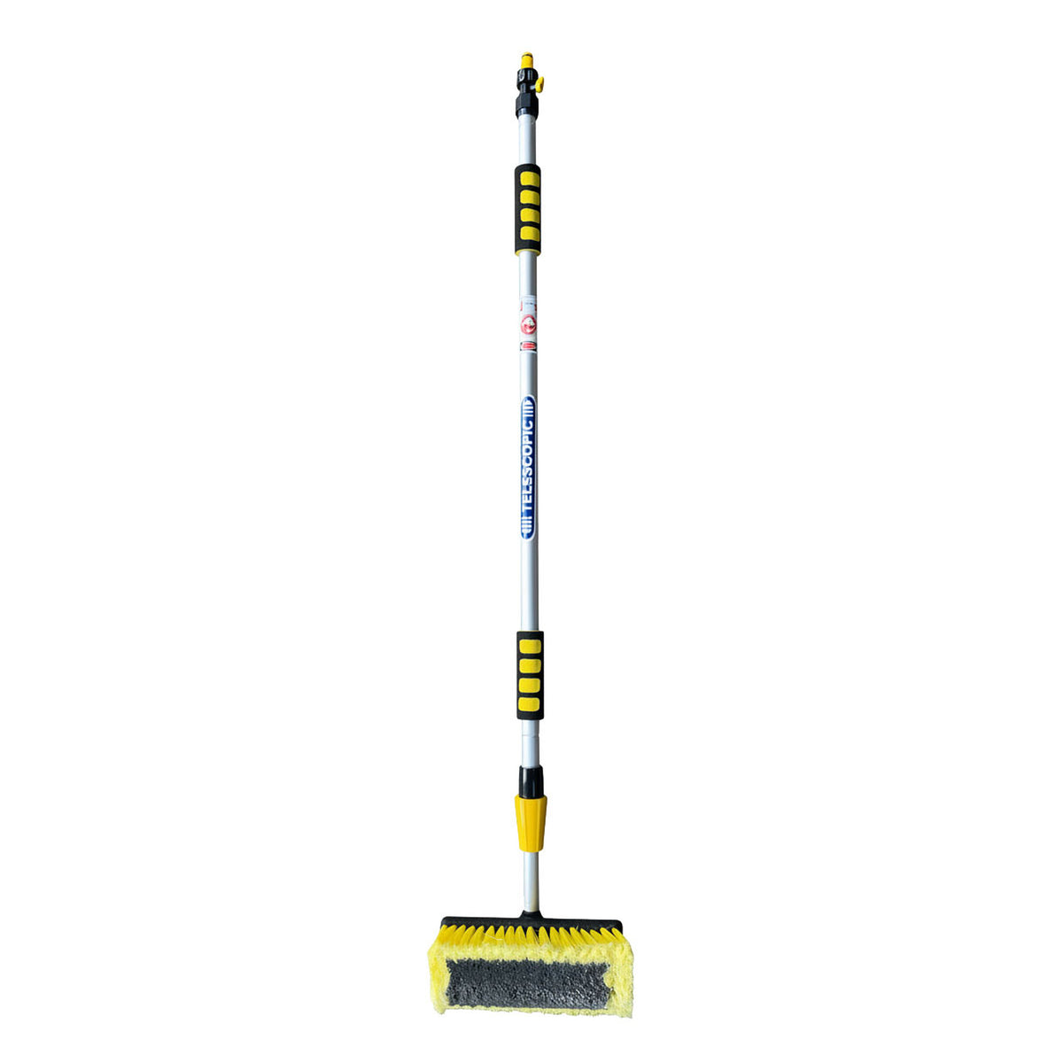 2m Telescopic Water Flow-Through Cleaning Brush with Hose Connection