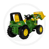 John Deere 7310 ride-on tractor front loader
