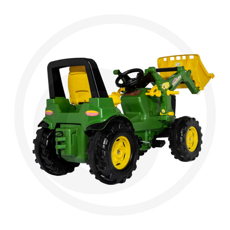 John Deere 7310 ride-on tractor front loader