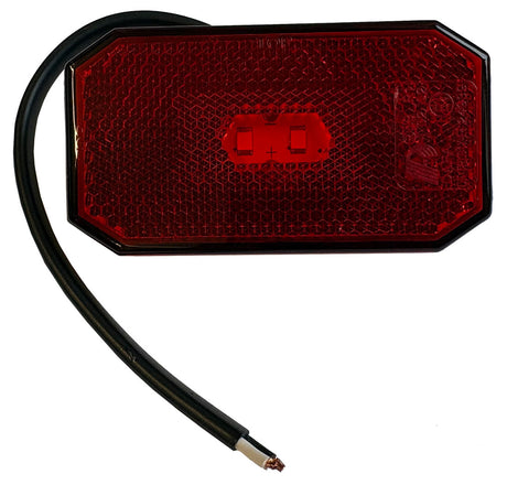 Lamp Marker Red 12/24V E4 150mm Cable