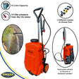 GWAZA Rechargeable Battery Sprayer with Lance, Handle and Wheels - 16 L
