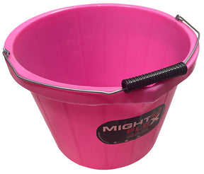 Hoof Proof Bucket - 15 Litre, Pink with Handle